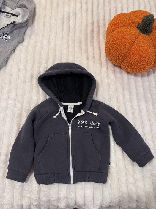 Bluza zapinana sweter ocieplana
