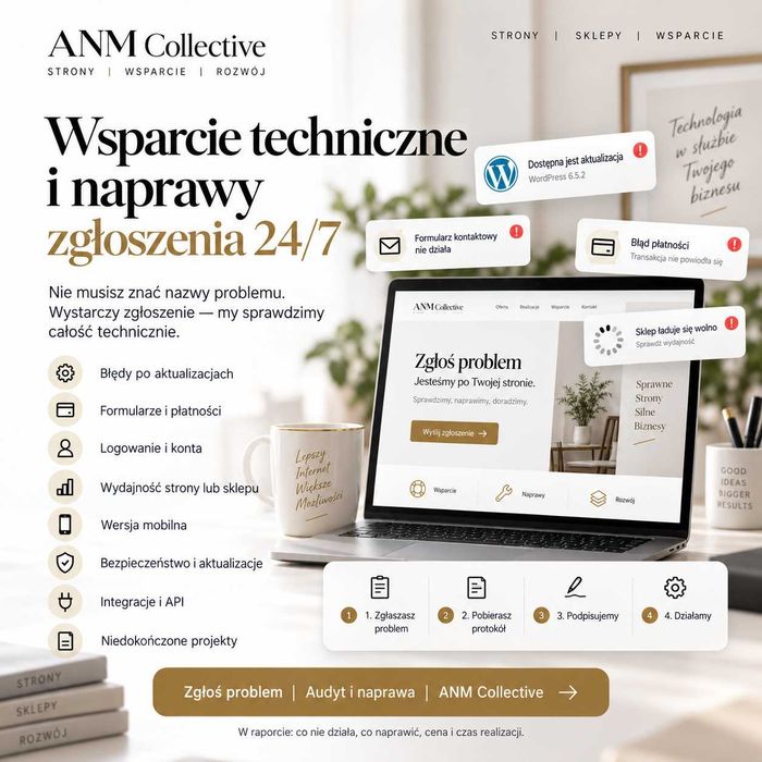 Naprawa ,tworzenie , opieka strony www (internetowe) systemy, aplikacje