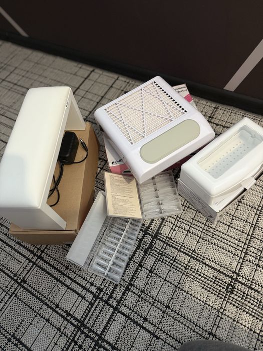 Набір для манікюра Витяжка Підлокітник контейнер для дезінфекції