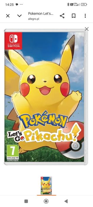 Gra pokemon lets to pikachu