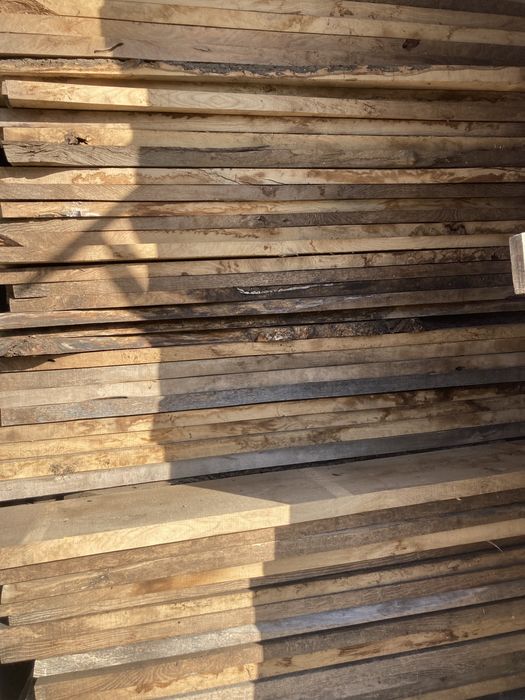 Blat dębowy z jesionu deska monolit półka z naturalną krawędzią