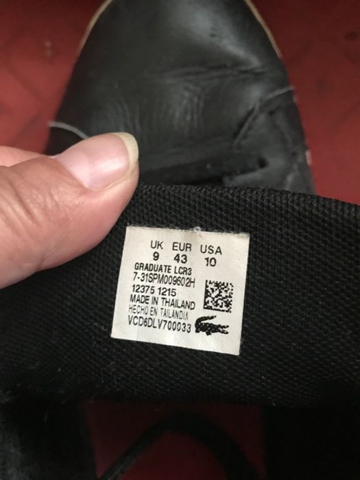 Ténis em pele Lacoste