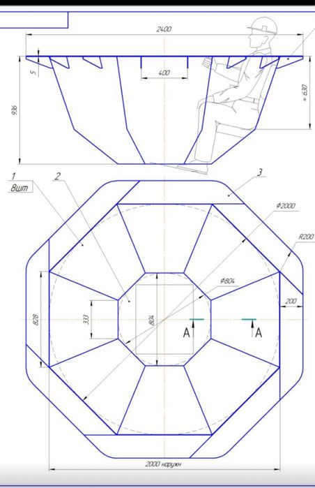 Чан металлический сварной