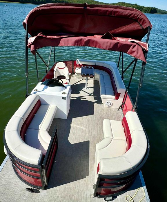 Łódź katamaran, łódka motorowa/elektryczna.