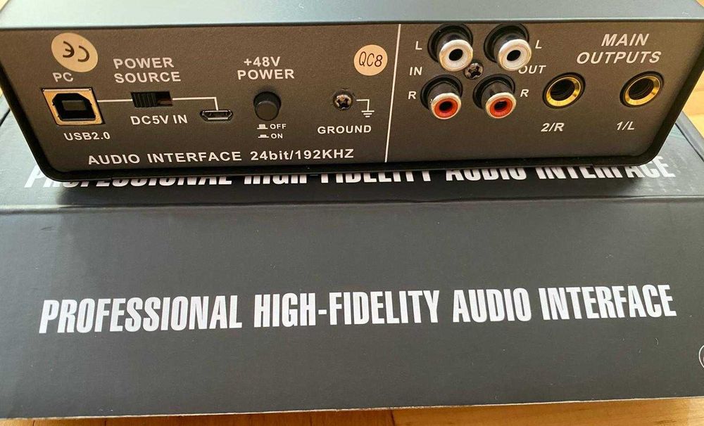 Interfejs , karta muzyczna zasilana usb 24 bit- Produkcja muzyki