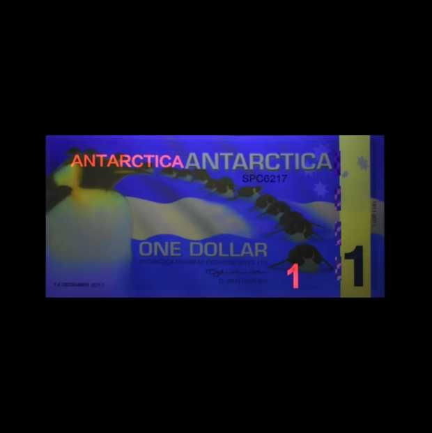Kolekcjonerski Zestaw 6 Banknotów Antarktyda UNC UV prezent
