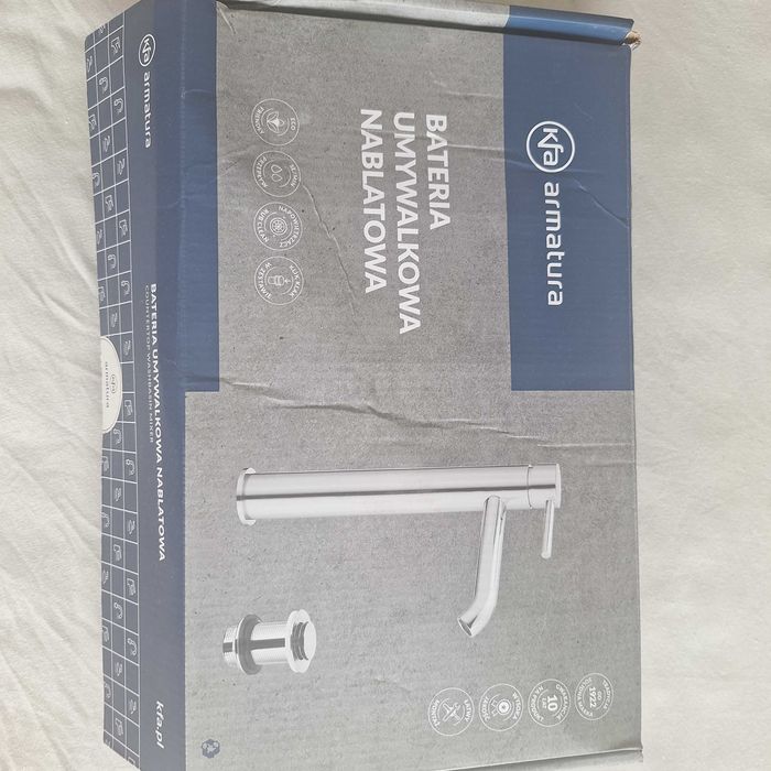 Kfa bateria umywalkowa nablatowa chrom