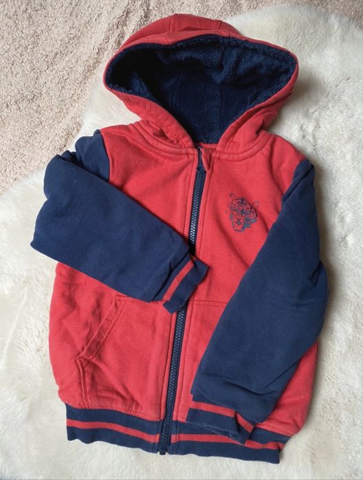 Ciepła bluza ocieplana + kamizelka bezrękawnik + czapka