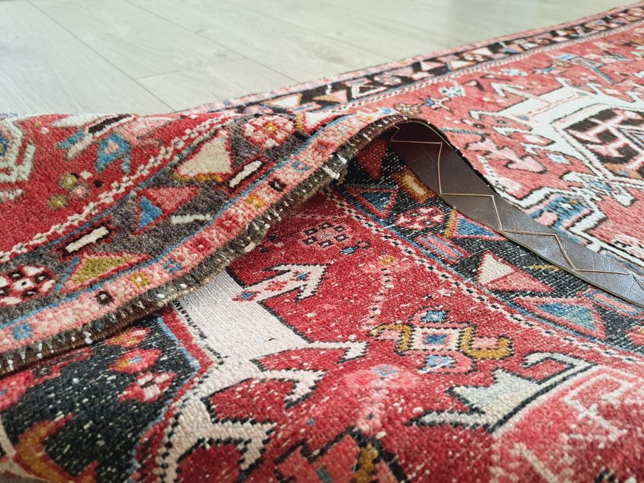 Unikalny perski ręcznie tk wełniany chodnik Hamadan lata 40ste 80x260