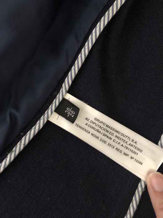 Casaco Massimo Dutti azul navy