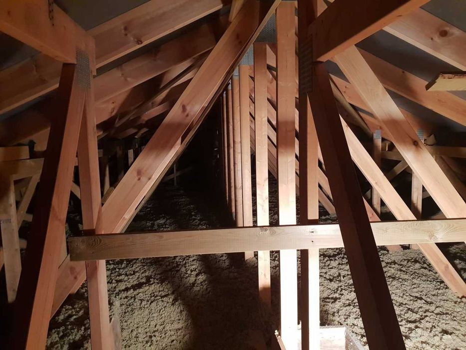 Ocieplenia poddaszy celulozą, malowanie, gładzie maszynowe, sufity