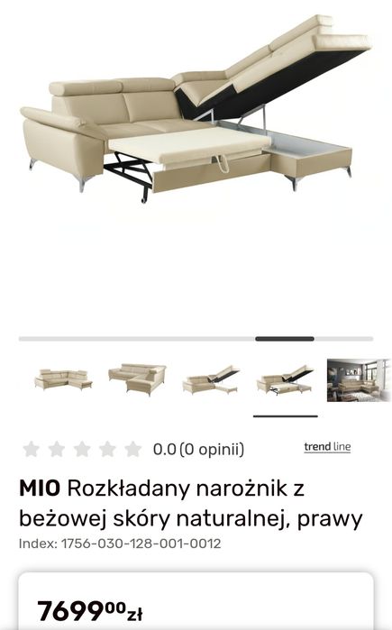 Naroznik ze skóry naturalnej idealny