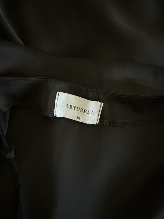 Шовкова сукня максі з відкритою спиною чорна ARTURELA  M