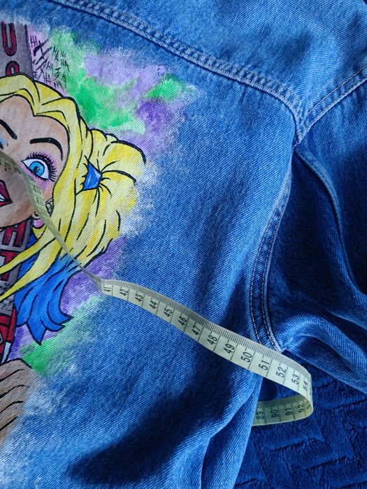 Katana oversize Zara ręcznie malowana malowana