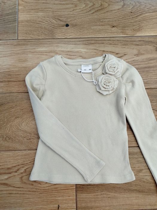 Лонгслів  Zara у рубчик для дівчинки