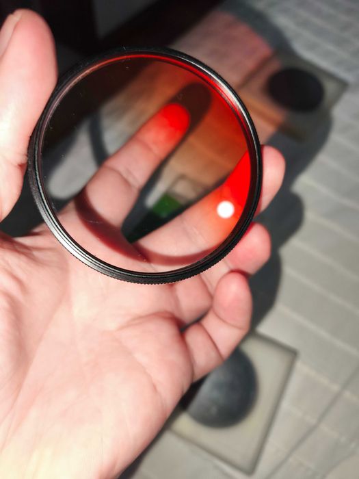 filtro de lente degradê laranja Kernel de 67mm