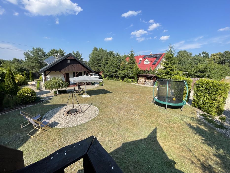 Jacuzzi, domek nad jeziorem, mazury, sauna, Jeziorak, Siemiany