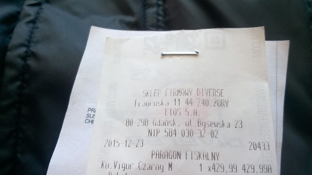 Jak Nowa Zimowa Kurtka Puchowa Diverse Vigur