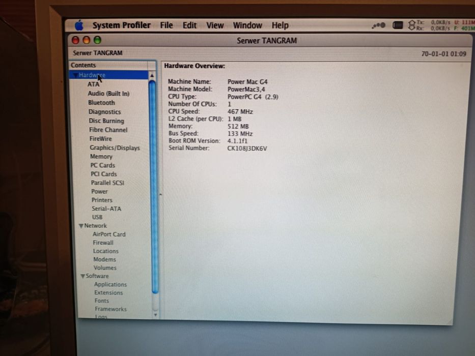 Retro komputer Apple PowerMac G4.