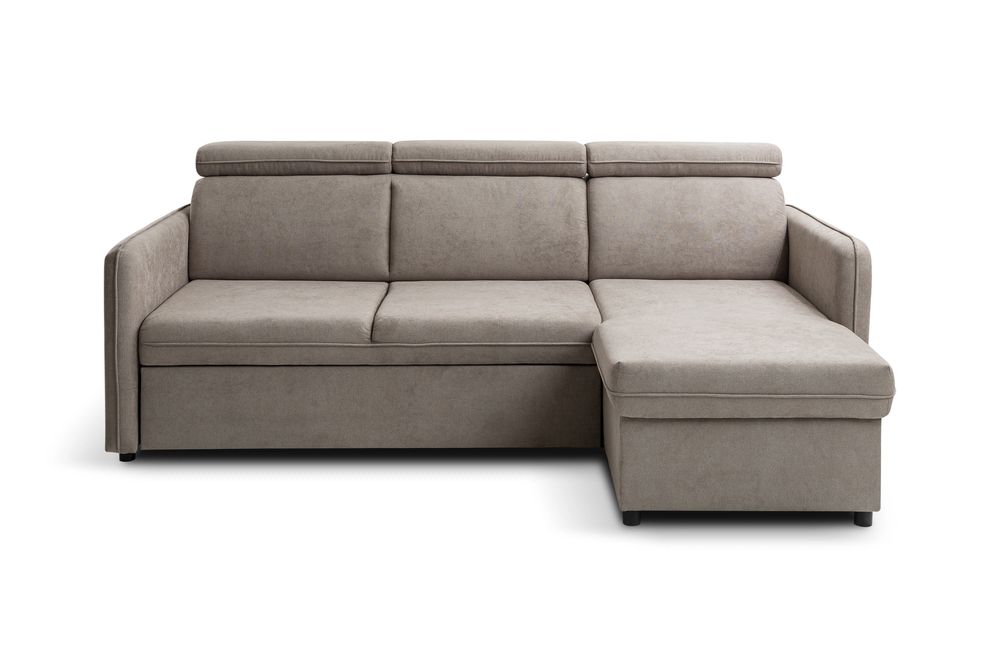 Narożnik BARCELO MINI 220 x 140 - funkcja spania, pojemnik, ruchome zagłówki
