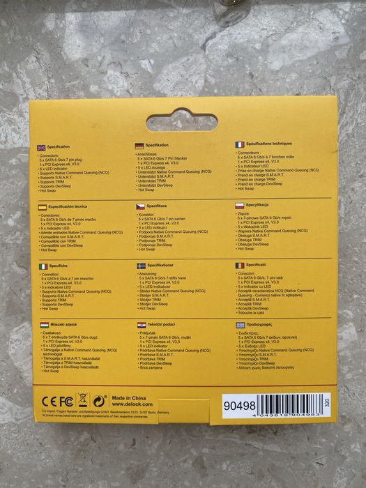 Delock 5 port SATA PCI Express x4 Card - Low Profile Form Factor