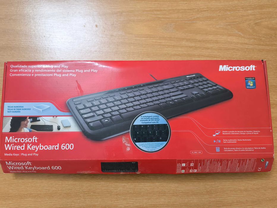 Teclado Microsoft Wired Keyboard 600 – Novo (Nunca Usado)462106245653473280