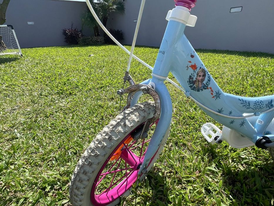Bicicleta Frozen/Elsa 14”- Muito estimada