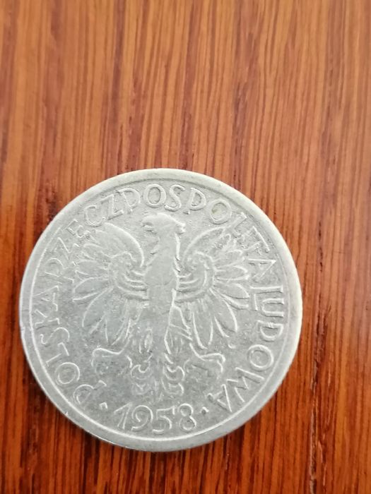 Moneta 2zł 1958 bez znaku mennicy