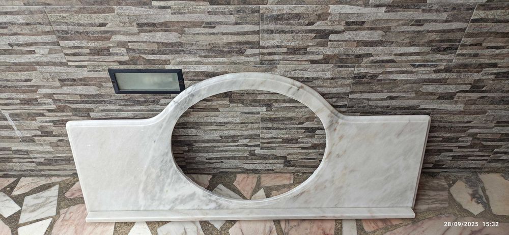 Pedra e lavatório para móvel de casa de banho