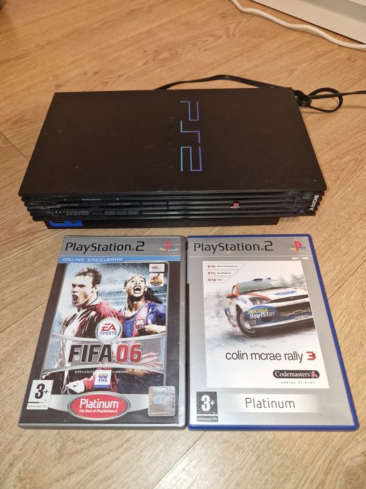 Consola PS2 + 2 Jogos + Cabos