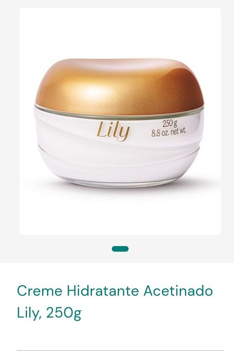 Eau de Parfum lily e creme acetinado