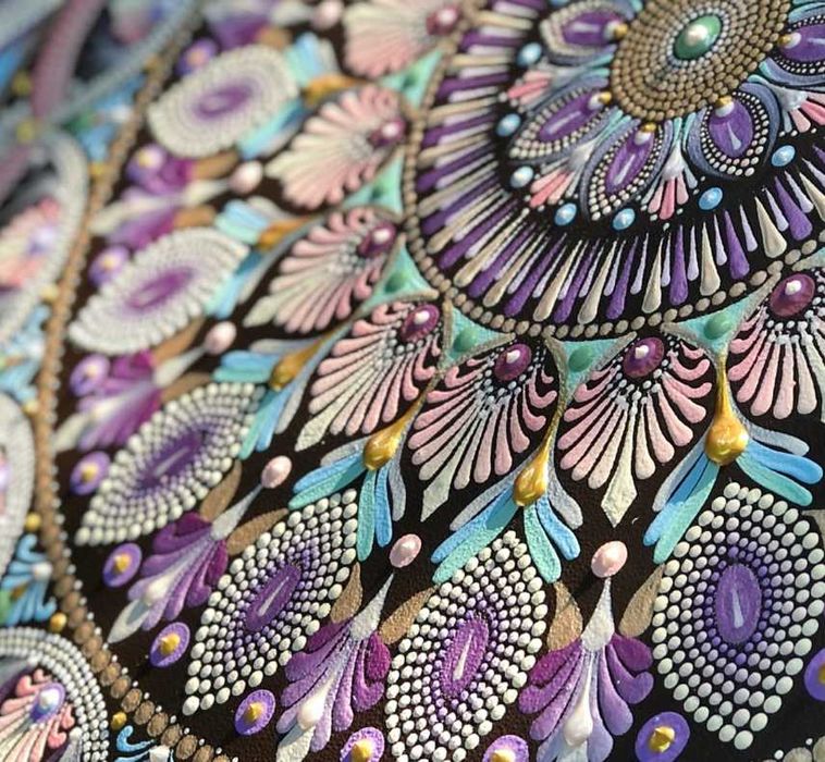 Mandalas a mão, pintura
