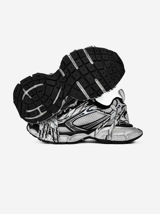 Кросівки Balenciaga 3xl Extreme Lace Logo  White Black premium