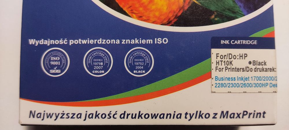 Tusz czarny ( black ) zamiennik tuszu HP10 C4844A 69ml