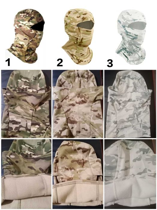 Балаклава тактична зимова мультикам