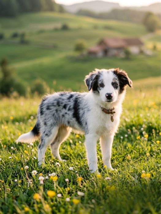 Border Collie azul merle