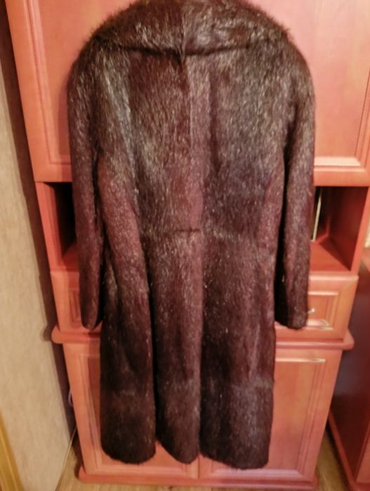 Prawdziwe Futro z nutrii i kapelusz