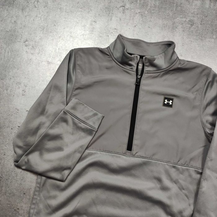 MĘSKA Bluza PREMIUM Sportowa Suwak Stójka Siłownia Under Armour Logo