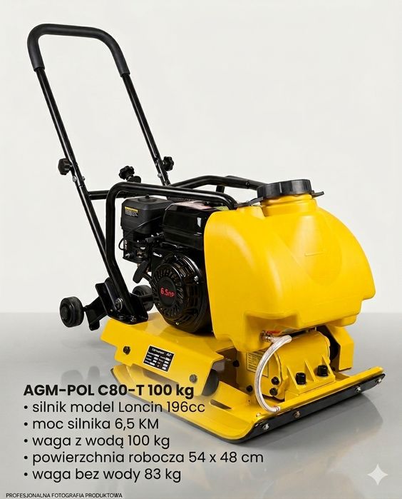 Zagęszczarka płytowa do gruntu AGM-POL C-80-t 100 kg gwarancja
