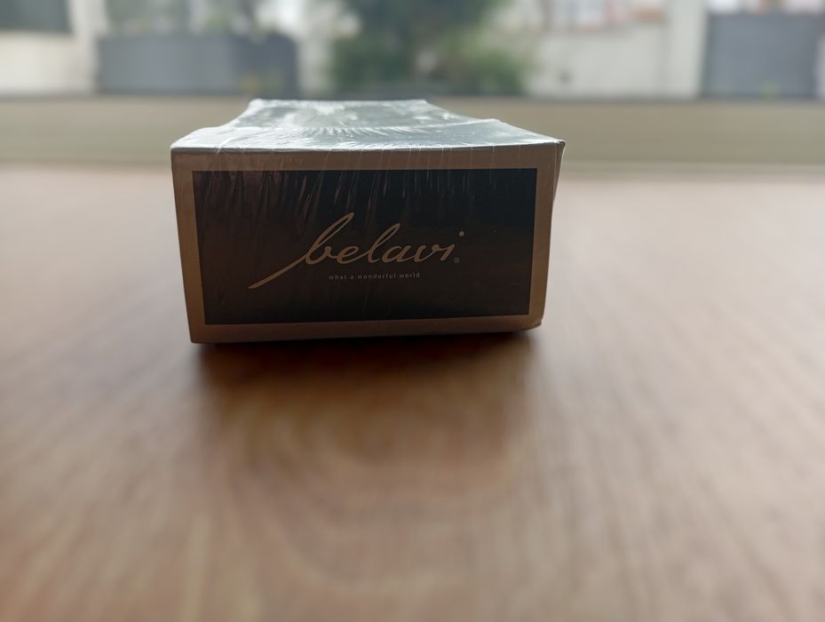 Conjunto de 6 Velas Cilíndricas Estriadas Belavi – Verde Olívia