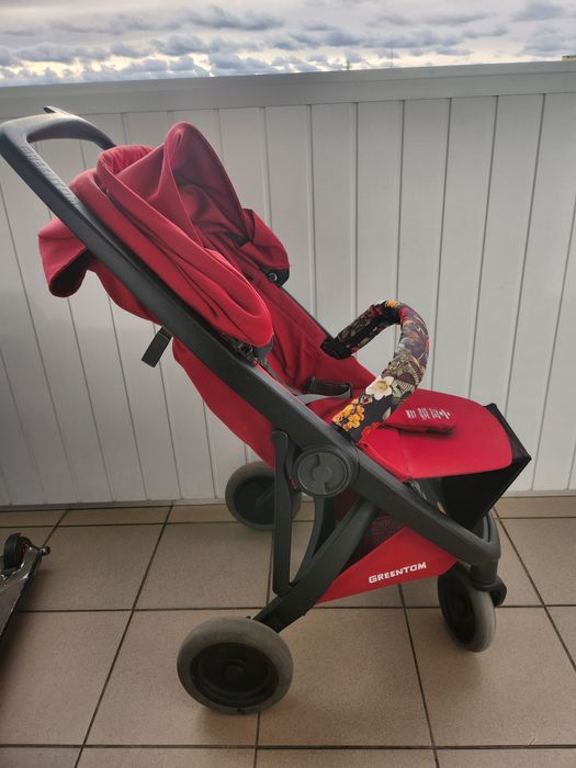 Wózek greentom bordowy spacerówka