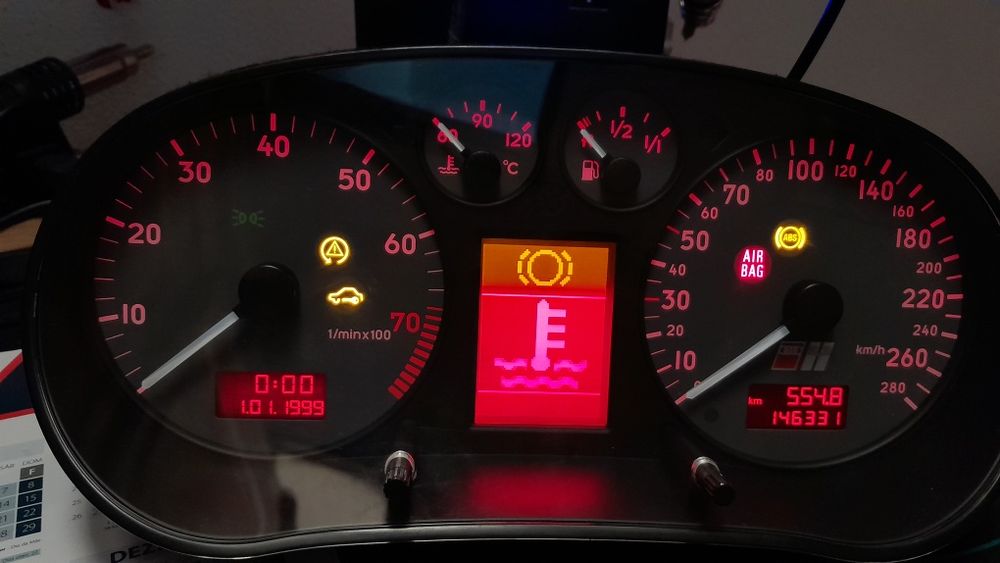 Quadrante Audi A3 S3 8L (com Display Novo)