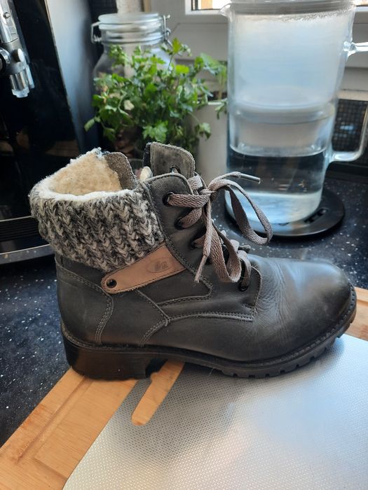 Botki damskie skóra naturalna