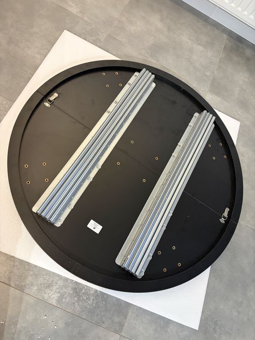 Blat stołu okrągłego 100 cm czarny