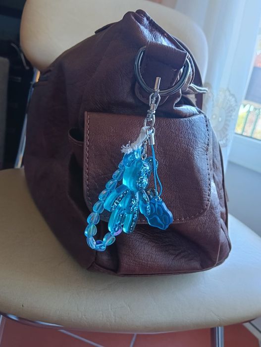 Bag charm artesanal urso