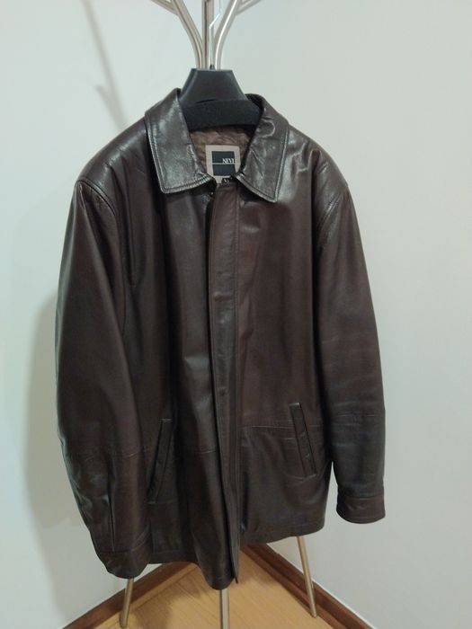 Casaco em Pele Vintage
