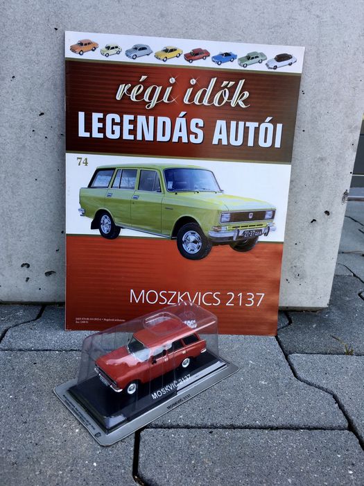 Czasopismo-MOSKWICZ 2137 #74-auta PRL,model,autka,kolekcja,blister