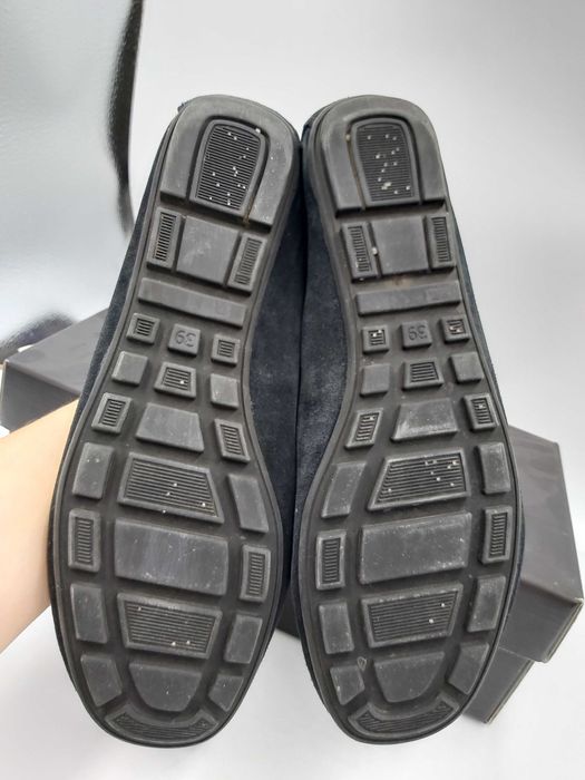 Buty mokasyny NESSI skóra naturalna  granatowe rozmiar 36