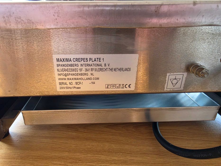 Crepeira Indústria Maxima Elétrica 40cm (Como Nova) – Gaveta Inox