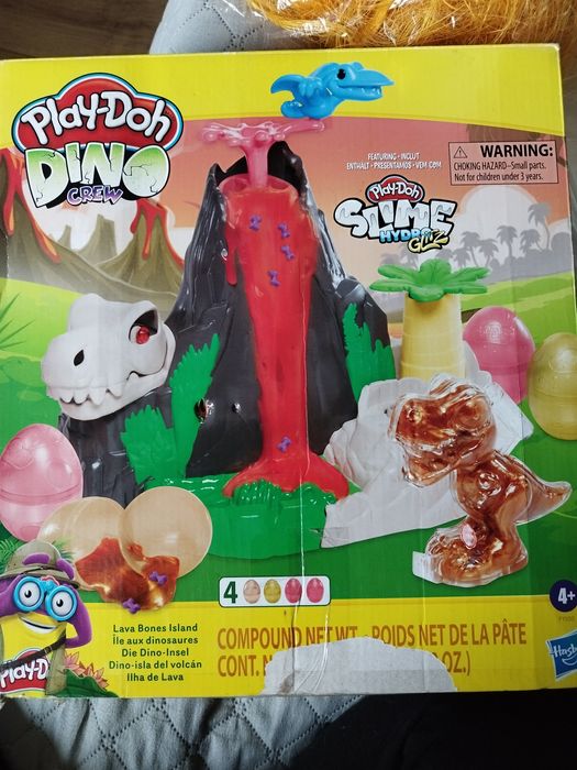 Play doh slime wulkan Dino crew